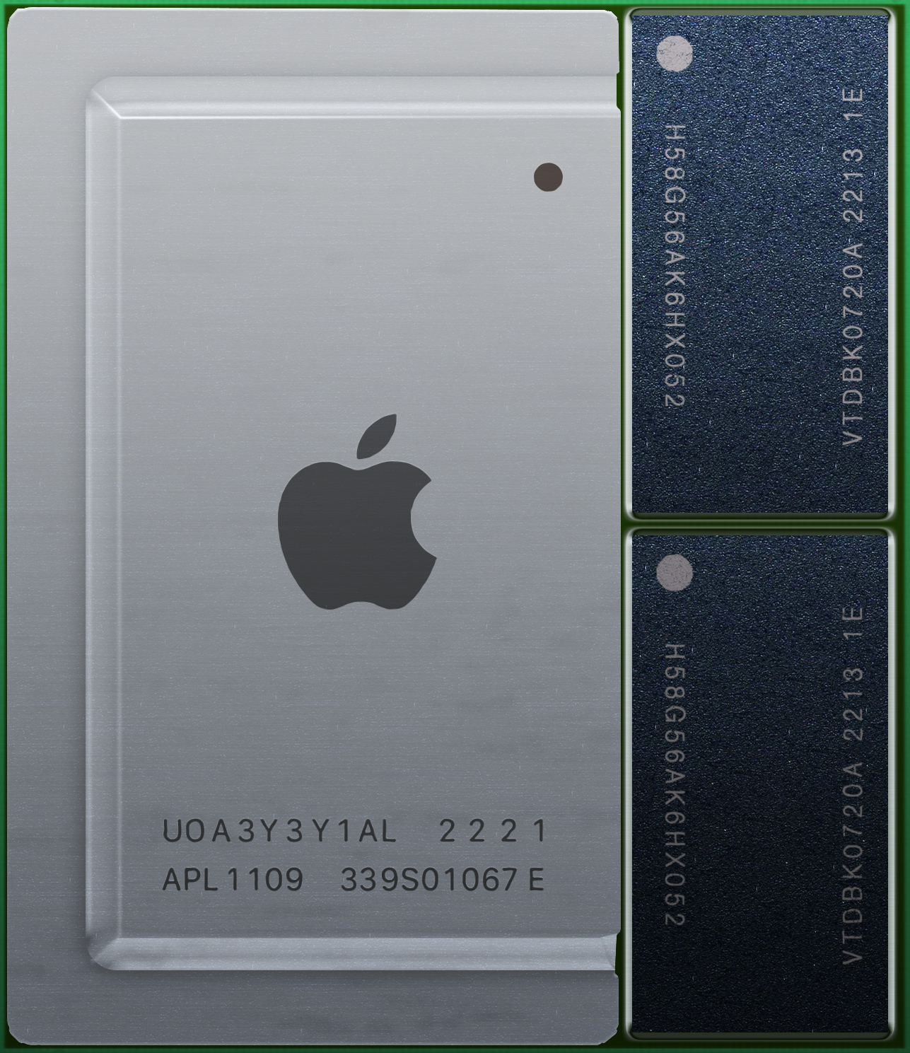 Apple M2 chip die